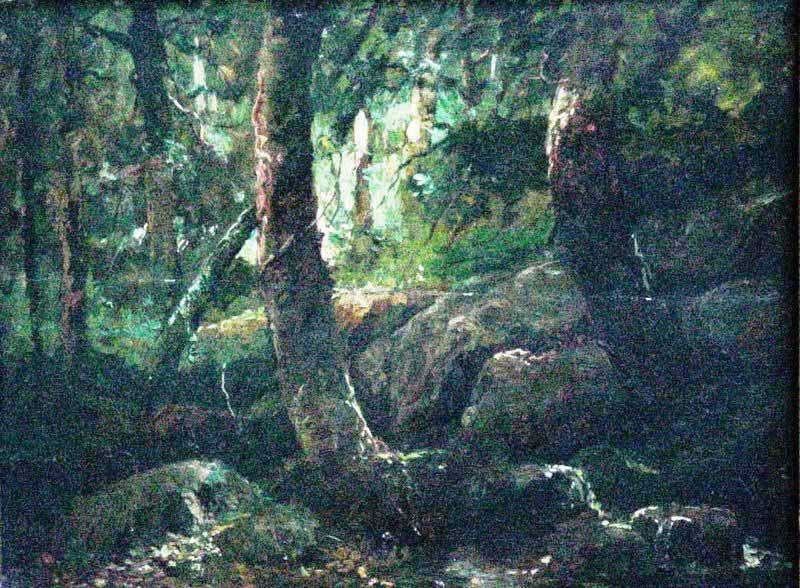 Antonio Parreiras Interior of a forest Germany oil painting art